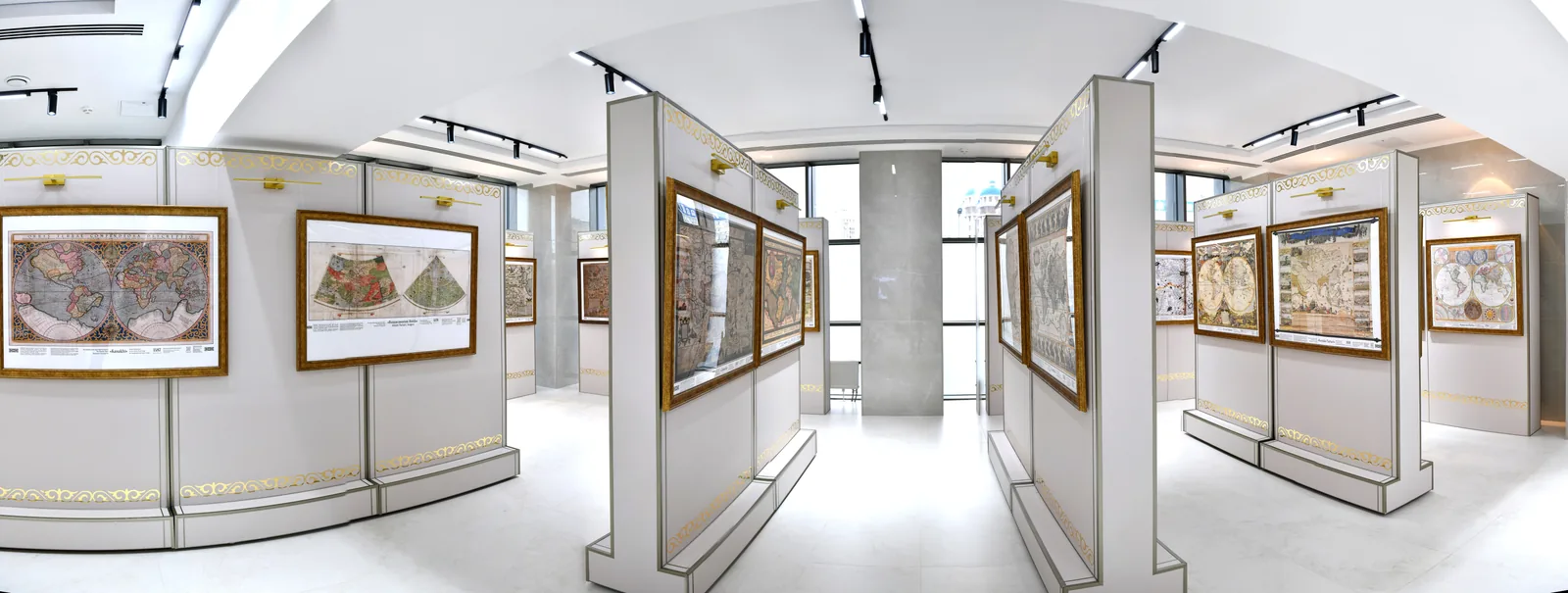 Display stands of the gallery